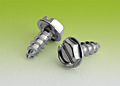 Slotted Indented Hex Washer Tapping Screws Type A