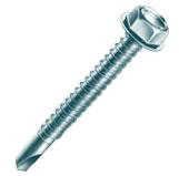 Self Drilling Screws w/ Indented Hex Washer