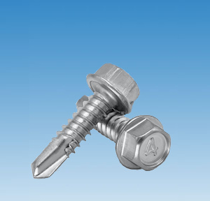 Self-Drilling Screws w/ Indented Hex Washer